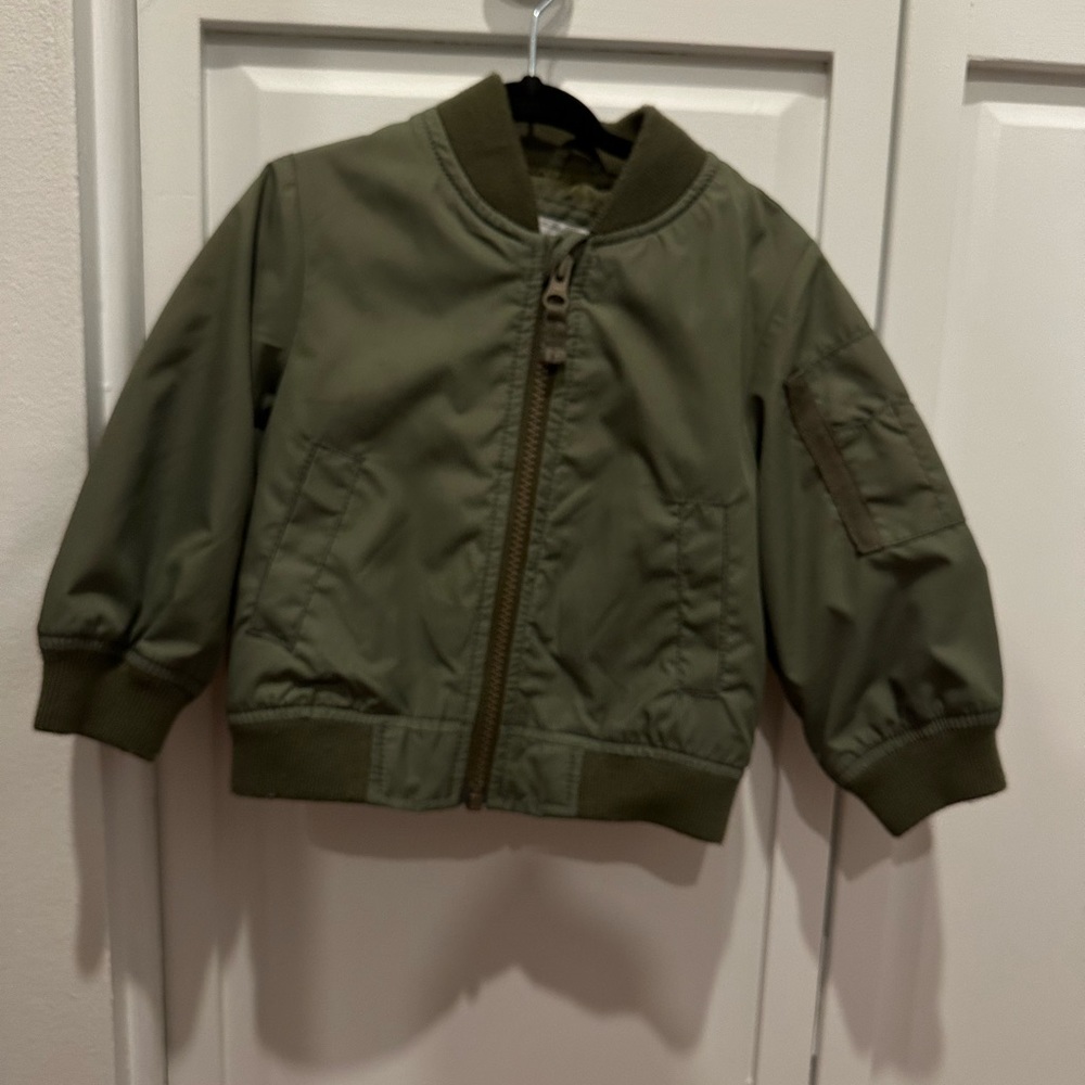 Green bomber jacket